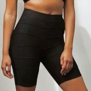 Herve Leger Forever 21 Black Biker Bandage Shorts